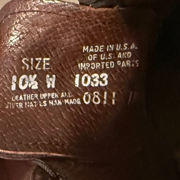 HS Trask Mens 10.5 W Bison Leather Oxford Shoes Made in USA - Picture 11 of 11